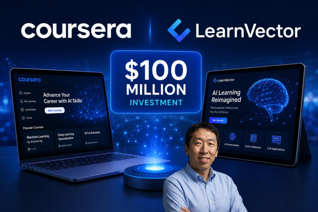 Coursera investment in LearnVector
