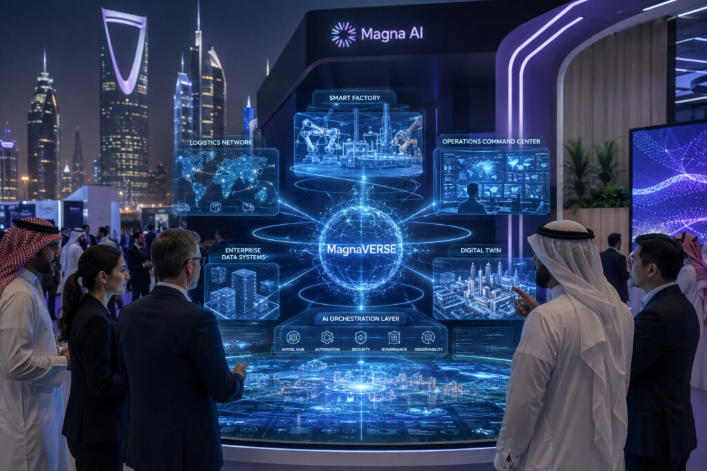 Magna AI Unveils MagnaVERSE at Global AI Show to Help Enterprises Move AI Into Real Operations MagnaVERSE AI platform