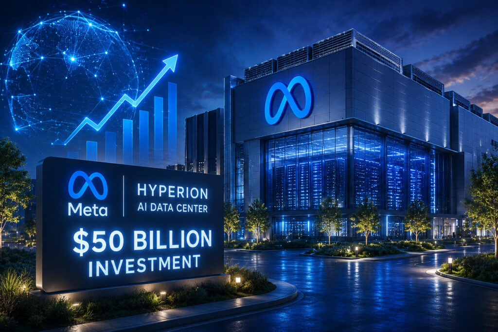 Meta Hyperion AI Data Center Investment Jumps to $50 Billion Meta Hyperion AI data center investment