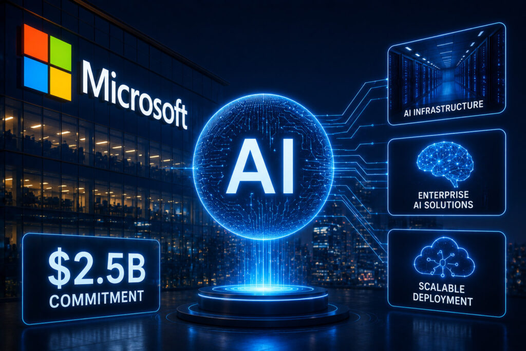 Microsoft Backs AI Deployment Company With $2.5B