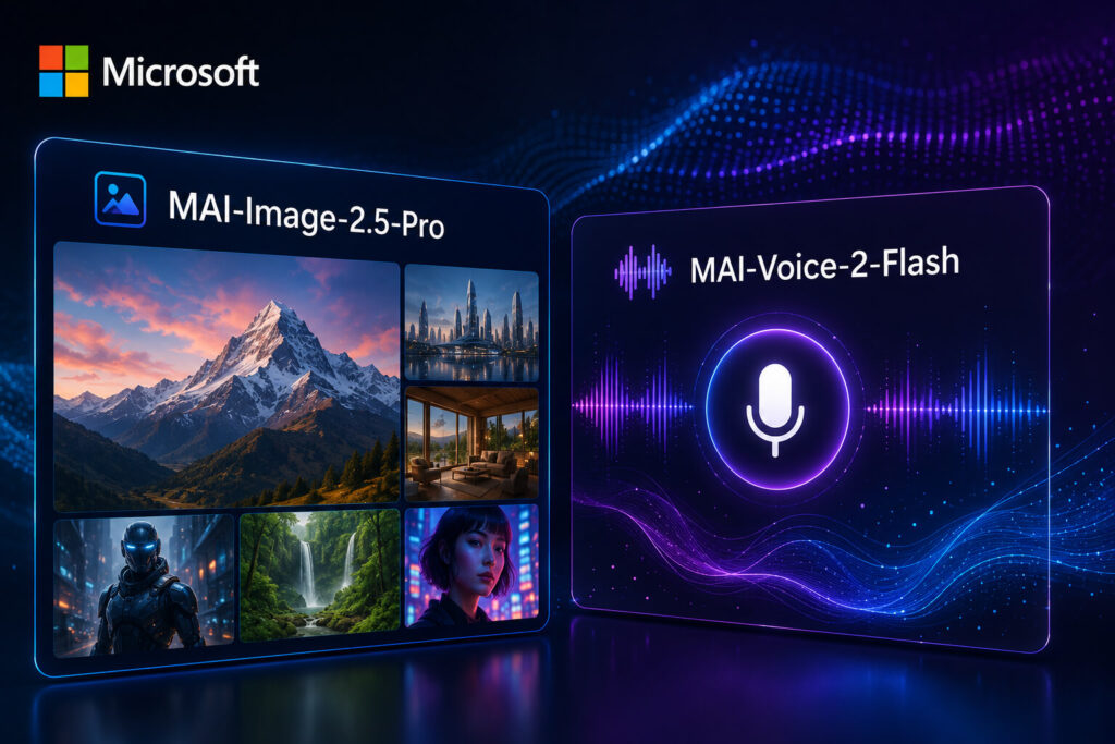 MAI-Image-2.5-Pro and MAI-Voice-2-Flash