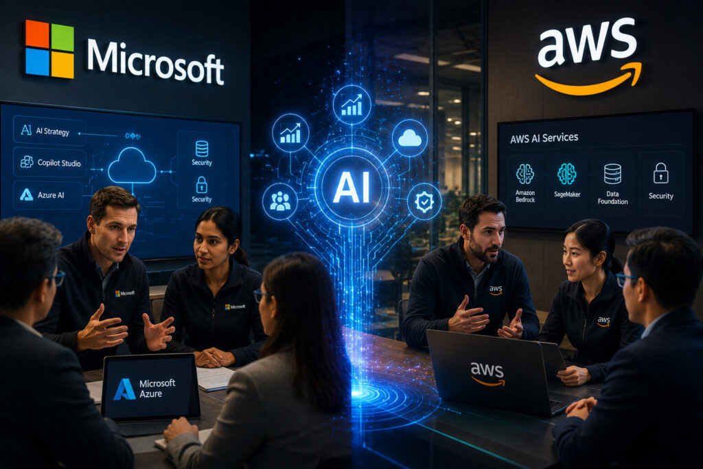 Microsoft and Amazon AI workers