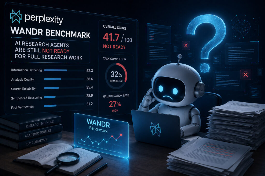 Perplexity WANDR Benchmark Shows AI Research Agents Are Still Not Ready for Full Research Work