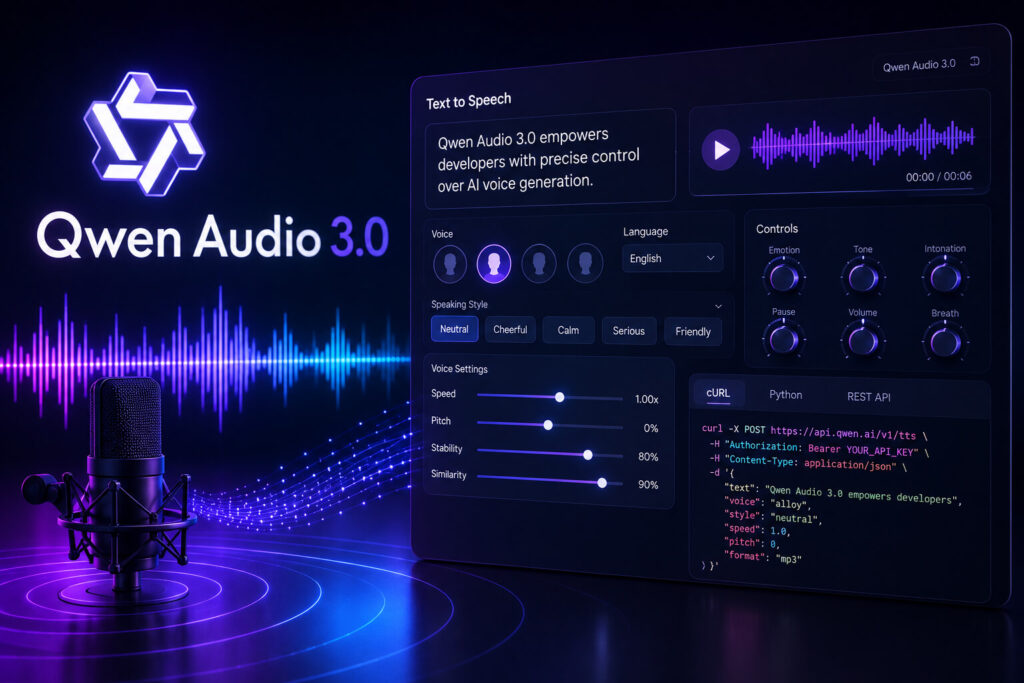 Qwen Audio 3.0 TTS Gives Developers More Control Over AI Voices Qwen Audio 3.0 TTS