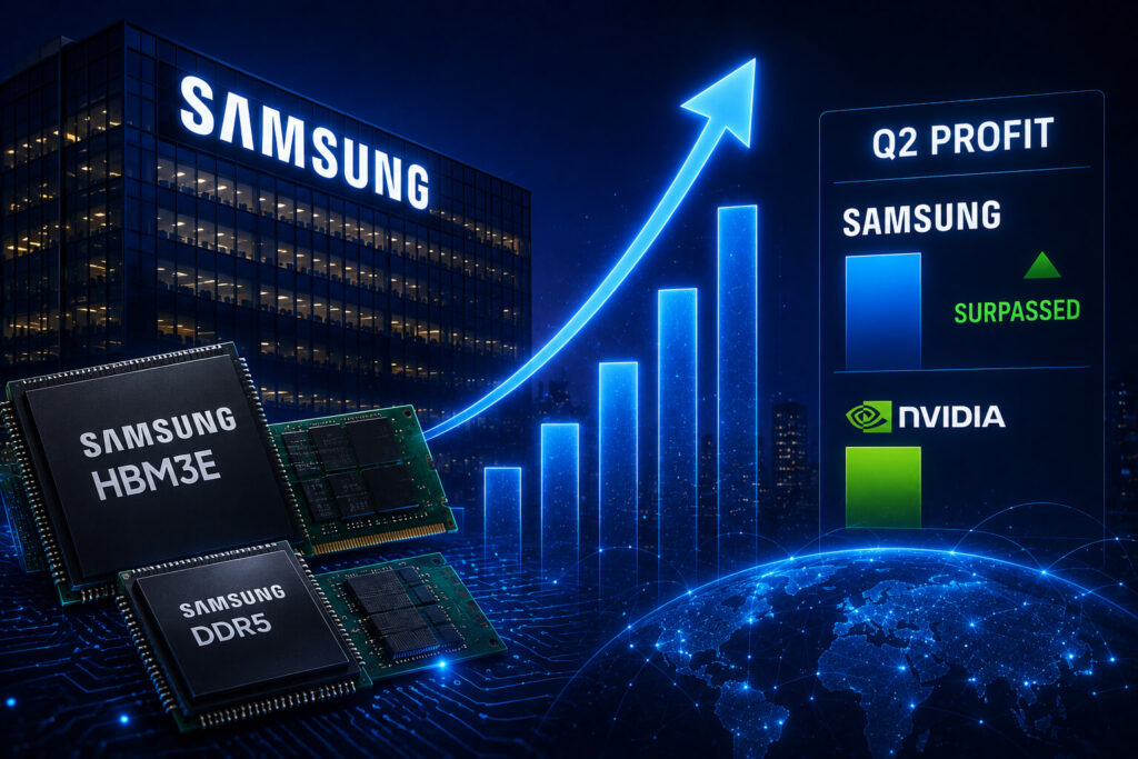 Samsung surpasses NVIDIA quarterly profit