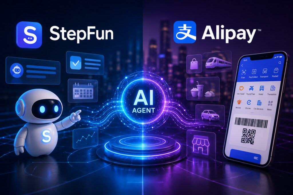 StepFun Alipay AI agent partnership