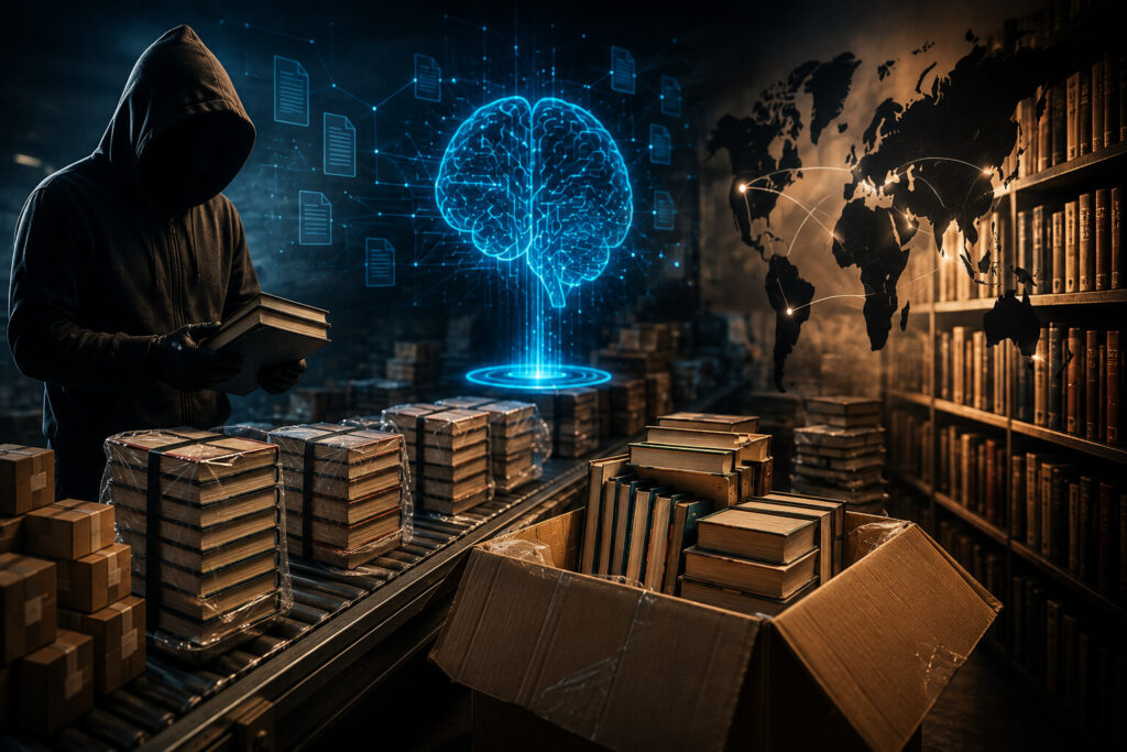 AI companies buying secondhand books