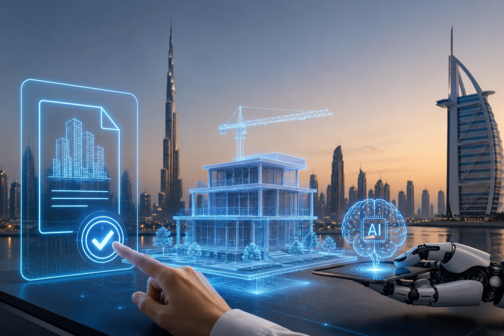 Dubai AI building permits